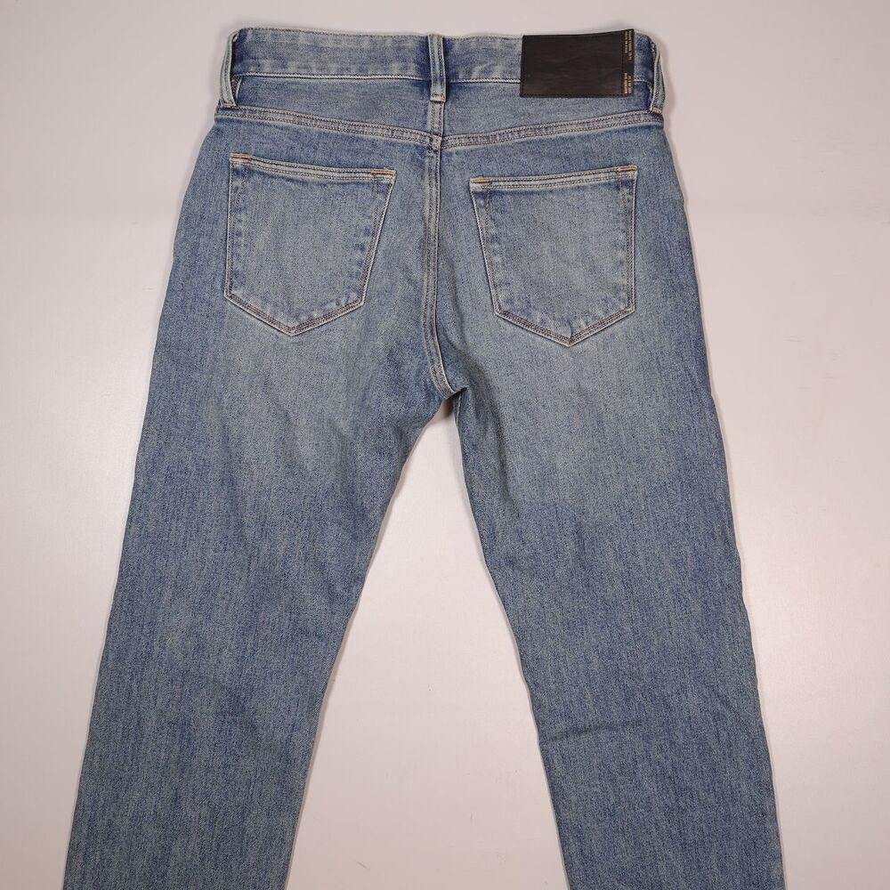 Buck Mason Maverick Slim Jeans Mens 28x34 Double Dipped 14oz Denim Button Fly - Picture 3 of 12